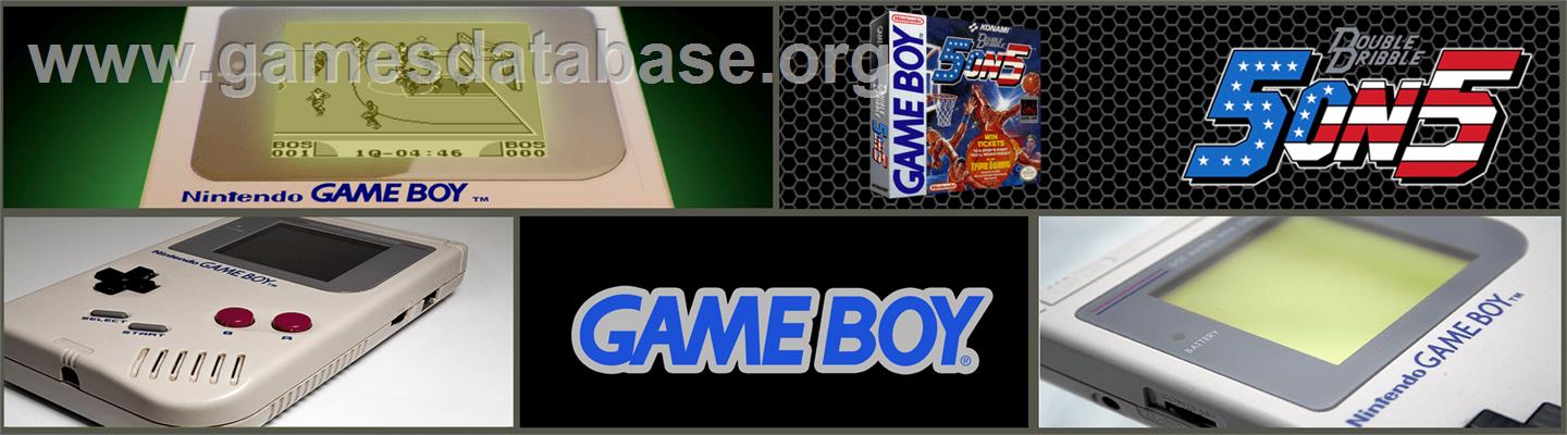 Double Dribble: 5 on 5 - Nintendo Game Boy - Artwork - Marquee