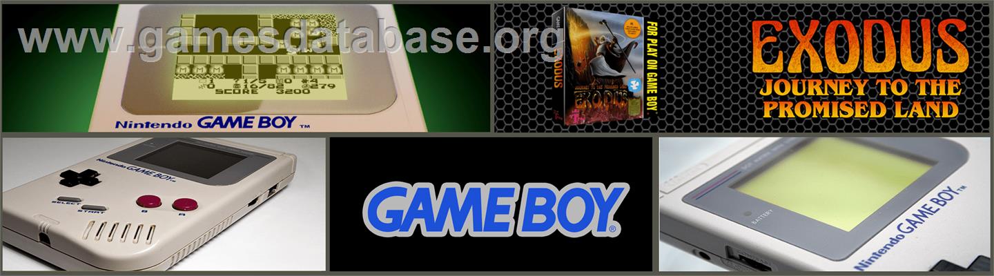 Exodus: Journey to the Promised Land - Nintendo Game Boy - Artwork - Marquee