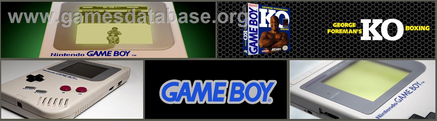 George Foreman's KO Boxing - Nintendo Game Boy - Artwork - Marquee