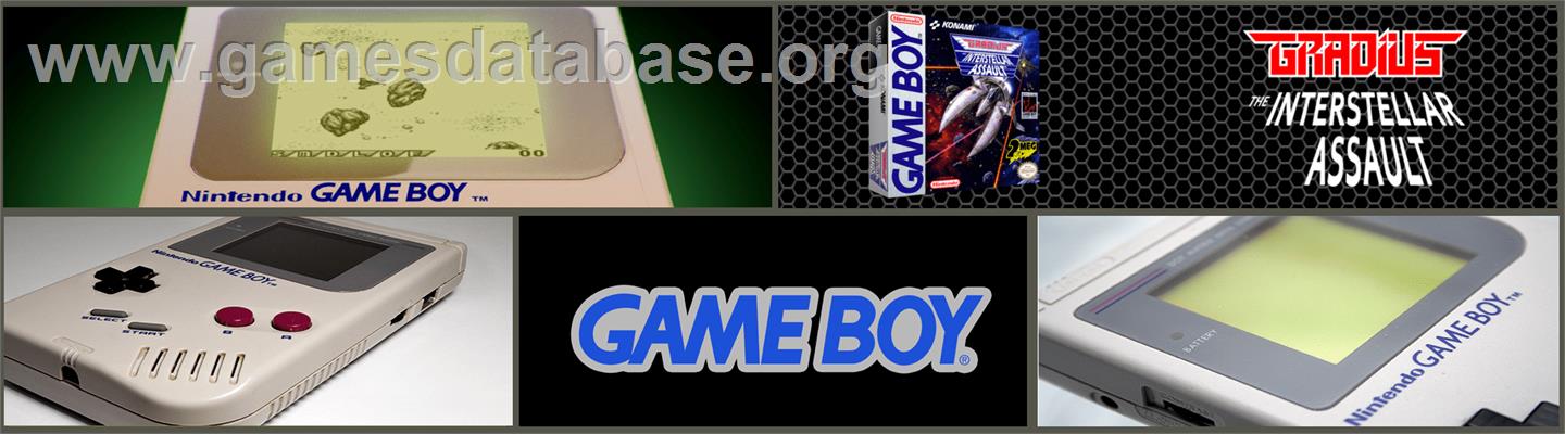Gradius: The Interstellar Assault - Nintendo Game Boy - Artwork - Marquee