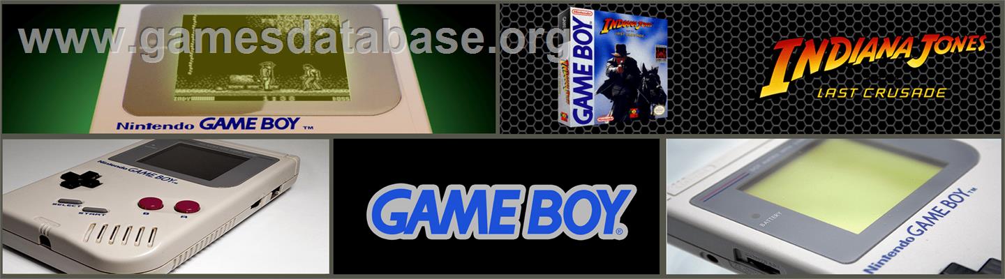 Indiana Jones and the Last Crusade - Nintendo Game Boy - Artwork - Marquee