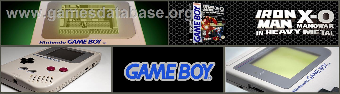 Iron Man / X-O Manowar in Heavy Metal - Nintendo Game Boy - Artwork - Marquee