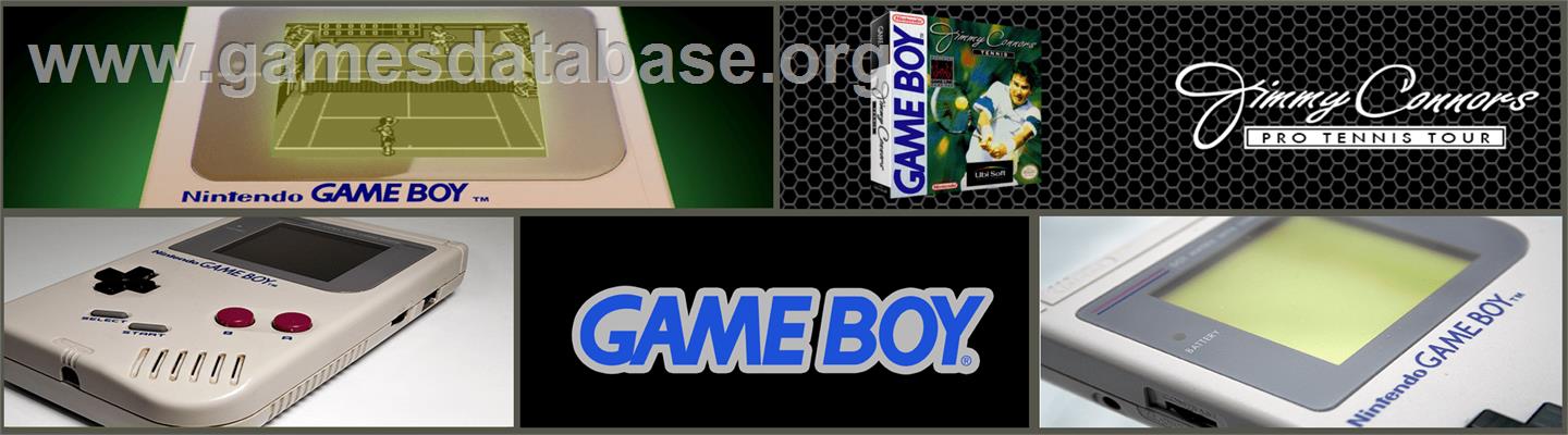 Jimmy Connors Tennis - Nintendo Game Boy - Artwork - Marquee