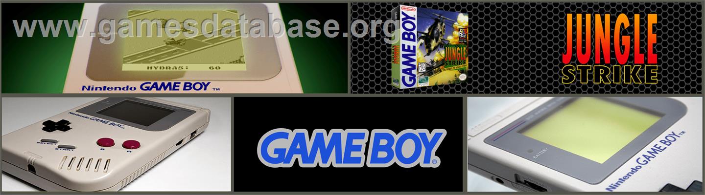 Jungle Strike - Nintendo Game Boy - Artwork - Marquee