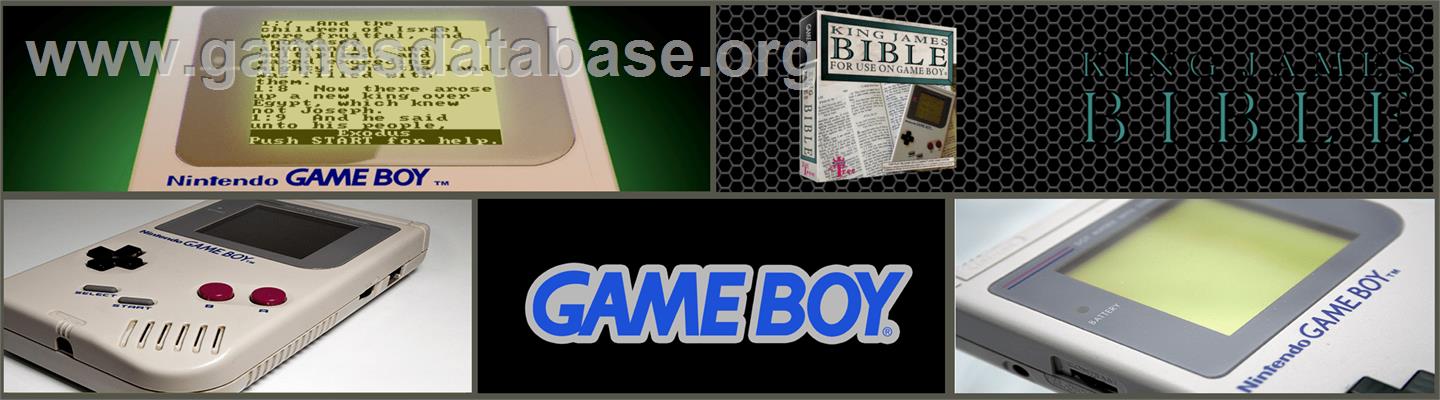 King James Bible For Use On Game Boy - Nintendo Game Boy - Artwork - Marquee