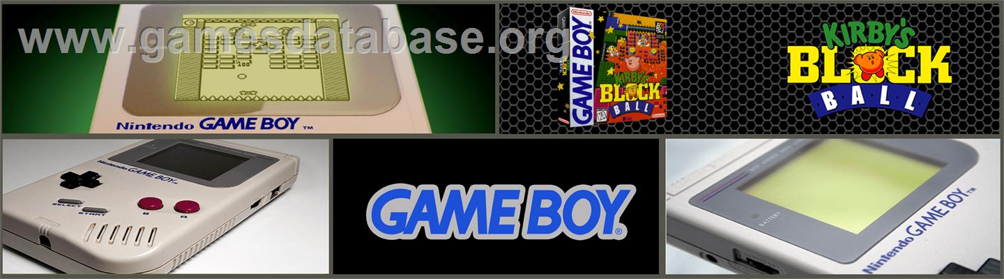 Kirby's Block Ball - Nintendo Game Boy - Artwork - Marquee