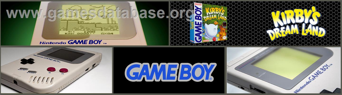 Kirby's Dream Land - Nintendo Game Boy - Artwork - Marquee