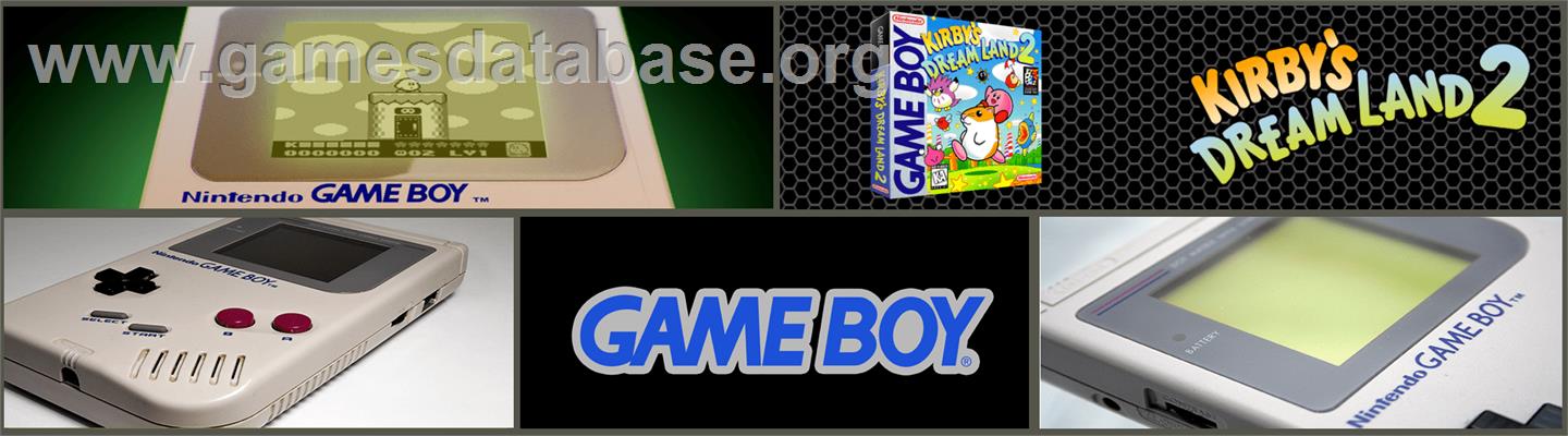 Kirby's Dream Land 2 - Nintendo Game Boy - Artwork - Marquee