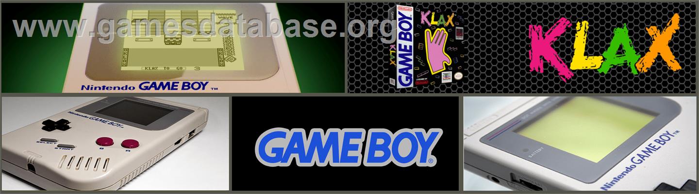 Klax - Nintendo Game Boy - Artwork - Marquee