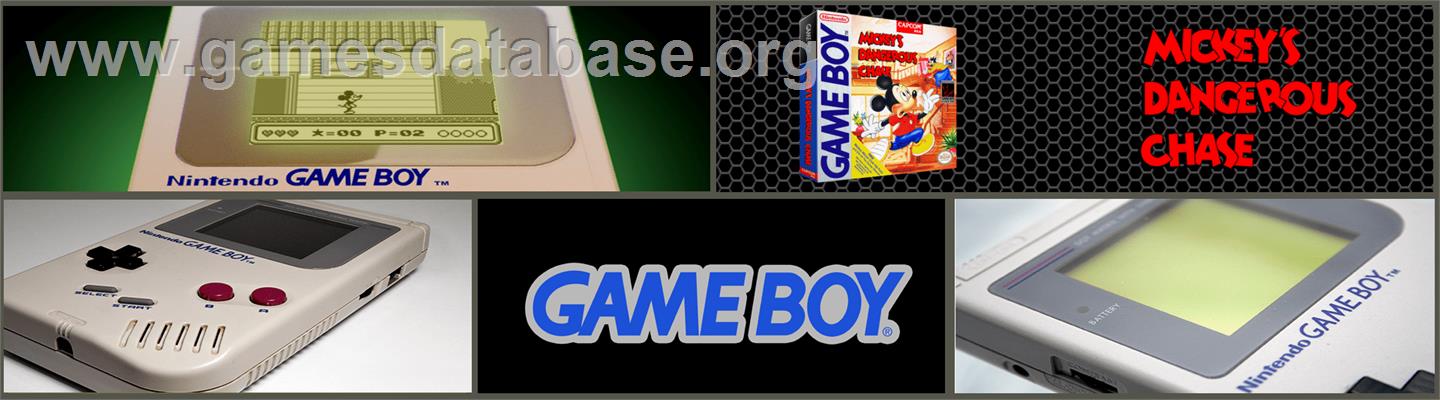 Mickey's Dangerous Chase - Nintendo Game Boy - Artwork - Marquee