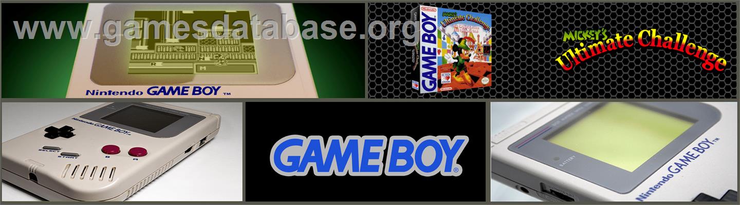 Mickey's Ultimate Challenge - Nintendo Game Boy - Artwork - Marquee