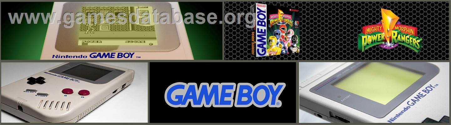 Mighty Morphin Power Rangers - Nintendo Game Boy - Artwork - Marquee