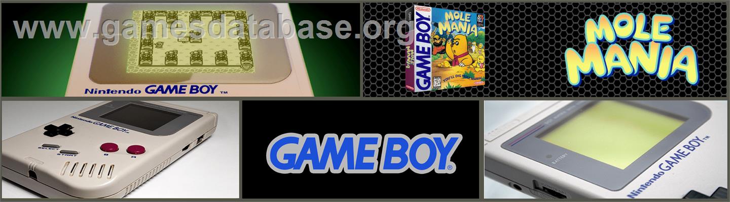 Mole Mania - Nintendo Game Boy - Artwork - Marquee