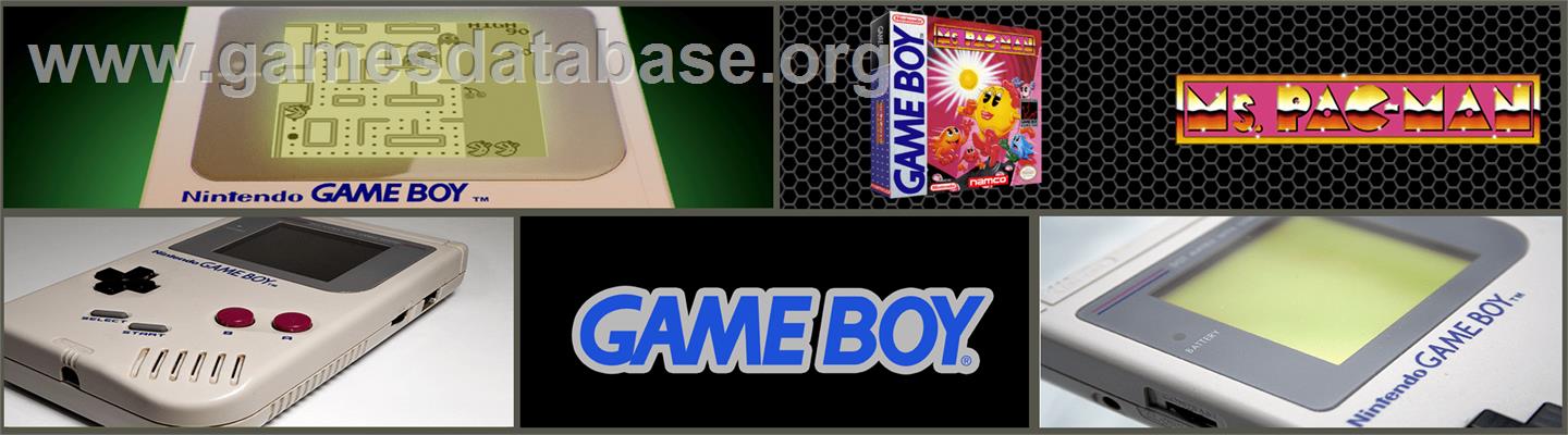 Ms. Pac-man - Nintendo Game Boy - Artwork - Marquee