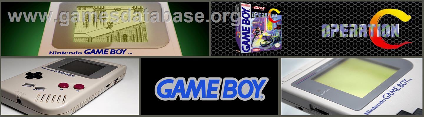 Operation C - Nintendo Game Boy - Artwork - Marquee