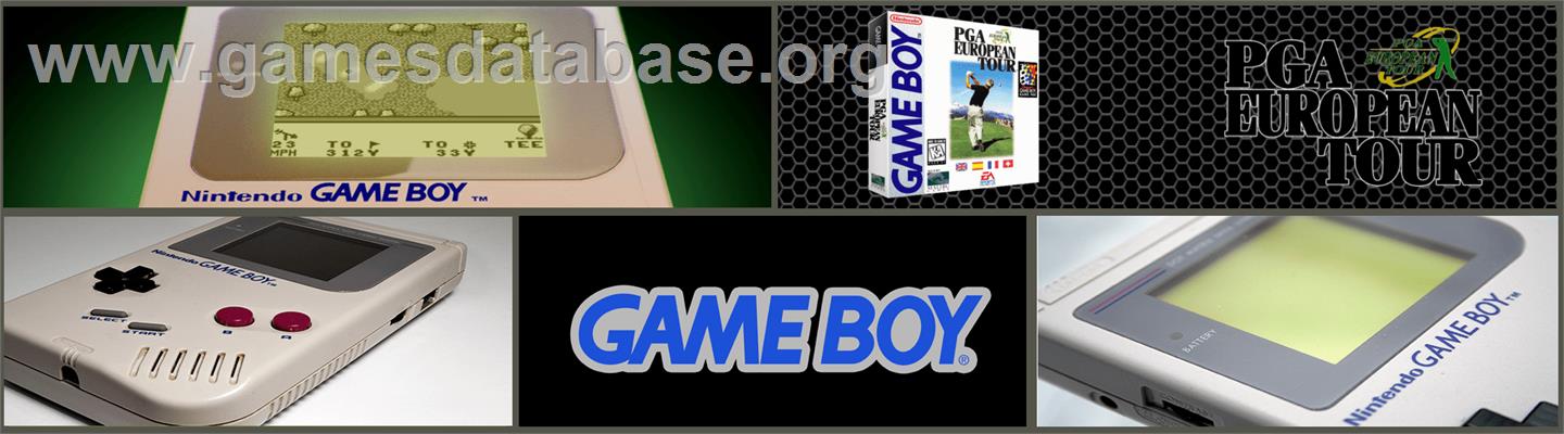 PGA European Tour - Nintendo Game Boy - Artwork - Marquee
