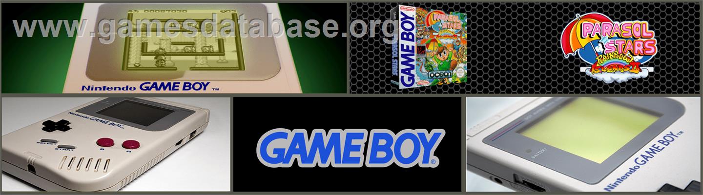Parasol Stars: The Story of Bubble Bobble III - Nintendo Game Boy - Artwork - Marquee