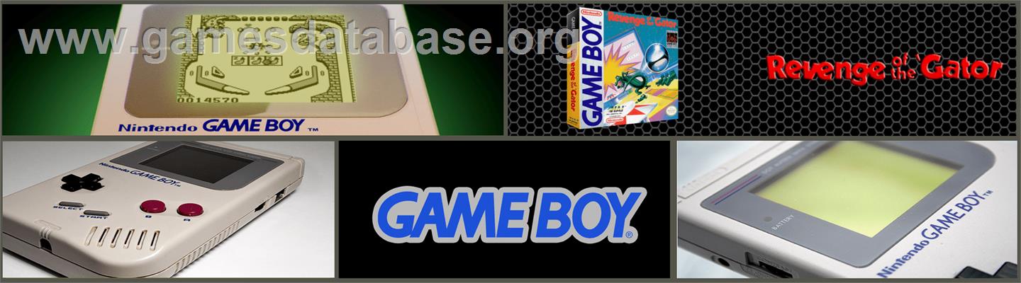 Pinball:  Revenge of the 'Gator - Nintendo Game Boy - Artwork - Marquee