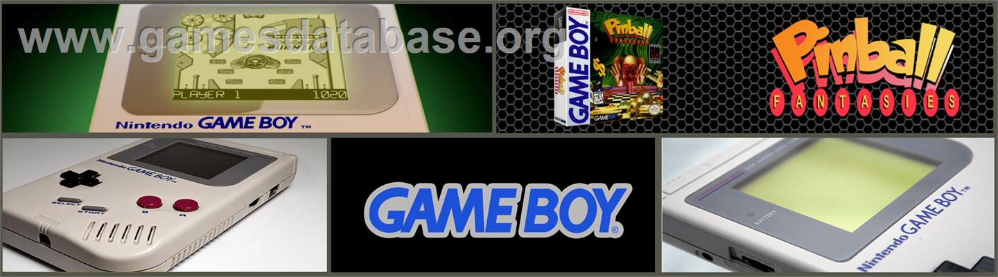 Pinball Fantasies - Nintendo Game Boy - Artwork - Marquee