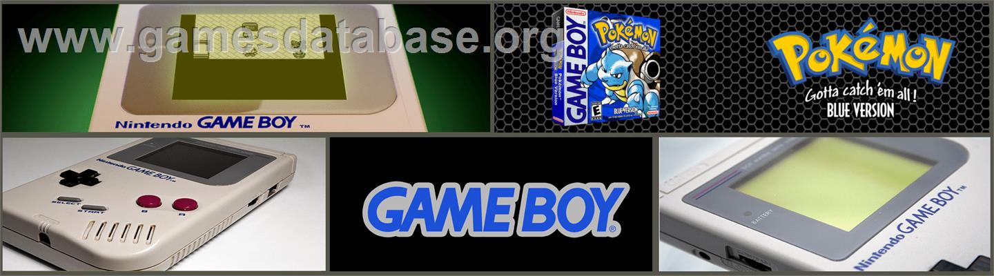 Pokemon - Blue Version - Nintendo Game Boy - Artwork - Marquee