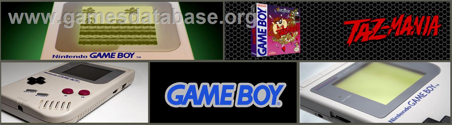 Taz-Mania - Nintendo Game Boy - Artwork - Marquee