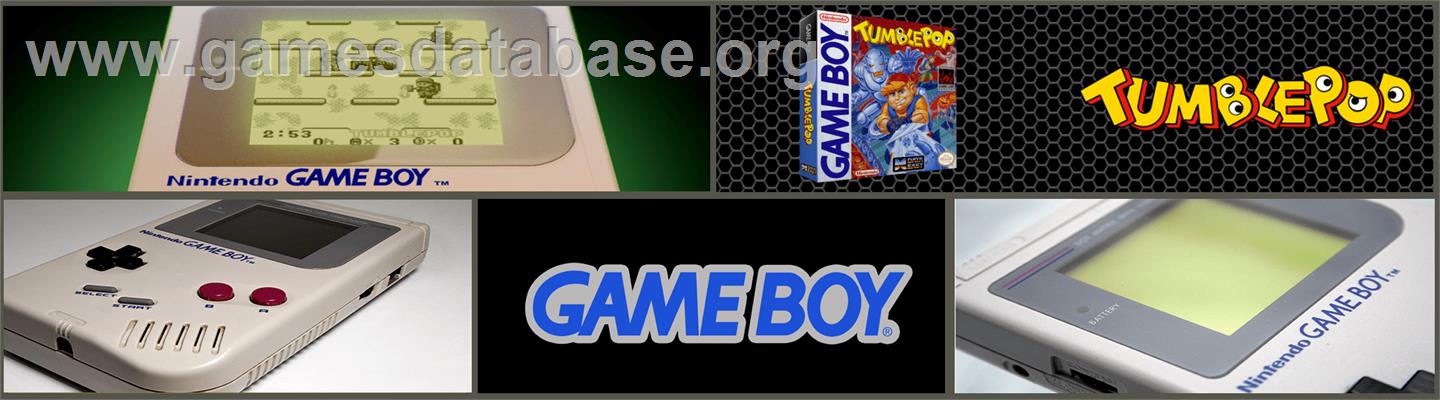 Tumble Pop - Nintendo Game Boy - Artwork - Marquee