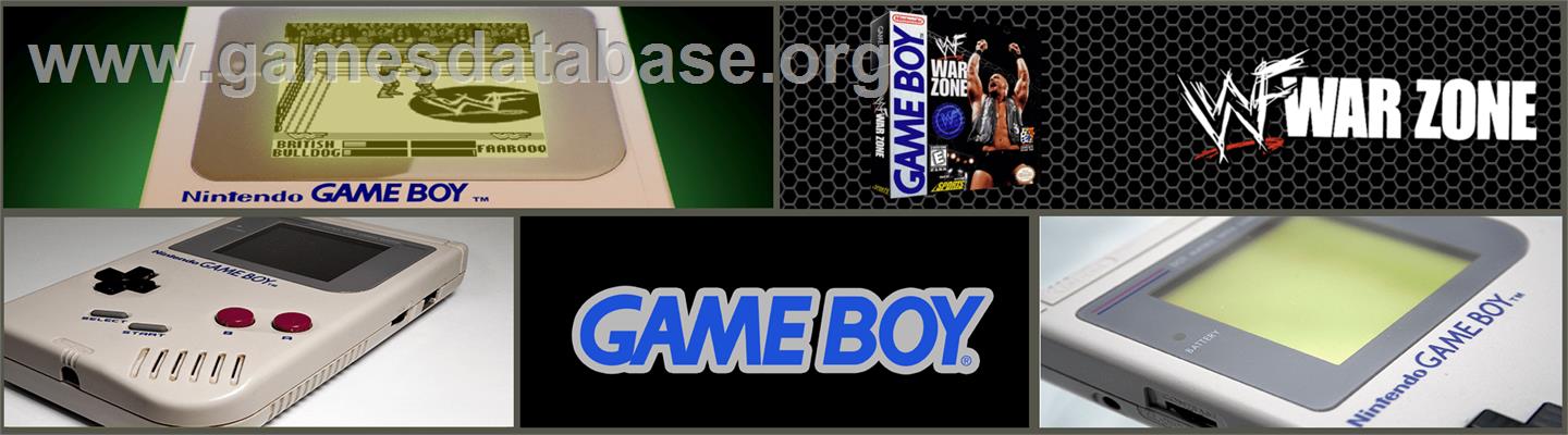 WWF War Zone - Nintendo Game Boy - Artwork - Marquee