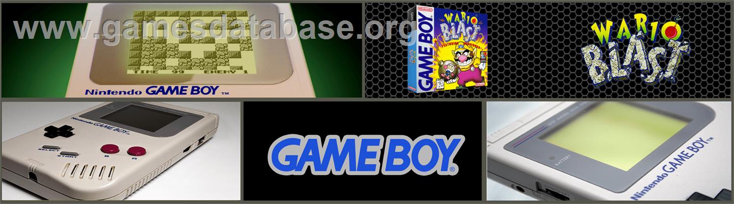 Wario Blast Featuring Bomberman - Nintendo Game Boy - Artwork - Marquee