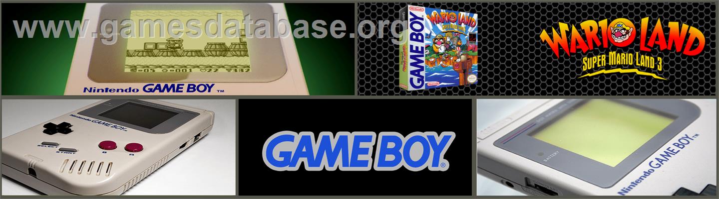 Wario Land: Super Mario Land 3 - Nintendo Game Boy - Artwork - Marquee