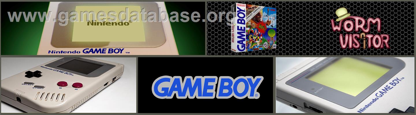 Worm Visitor - Nintendo Game Boy - Artwork - Marquee