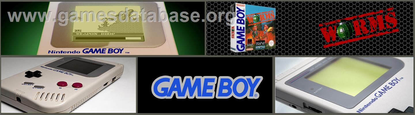 Worms - Nintendo Game Boy - Artwork - Marquee