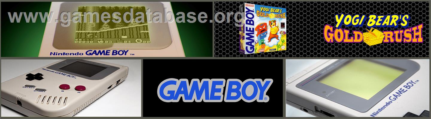 Yogi Bear In Yogi Bear's Goldrush - Nintendo Game Boy - Artwork - Marquee
