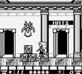 In game image of Barbie - Game Girl on the Nintendo Game Boy.
