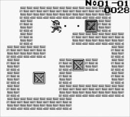 In game image of Boxxle 2 on the Nintendo Game Boy.