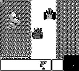 In game image of Chiki Chiki Machine Mou Race on the Nintendo Game Boy.
