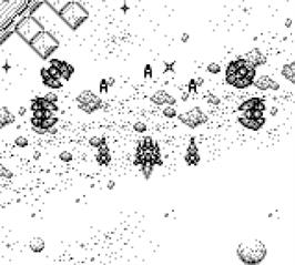 In game image of Chikyuu Kaihou Gun Zas on the Nintendo Game Boy.