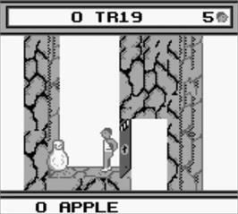 In game image of David Crane's The Rescue Of Princess Blobette on the Nintendo Game Boy.