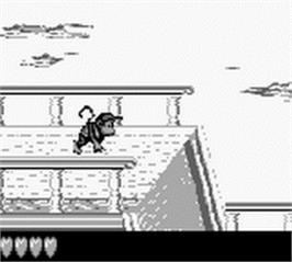 In game image of Donkey Kong Land on the Nintendo Game Boy.