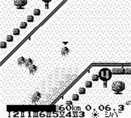 In game image of Family Jockey 2 - Meiba No Kettou on the Nintendo Game Boy.