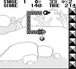 In game image of Fire Dragon on the Nintendo Game Boy.