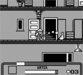 In game image of Fire Fighter on the Nintendo Game Boy.