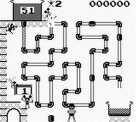 In game image of Frisky Tom on the Nintendo Game Boy.