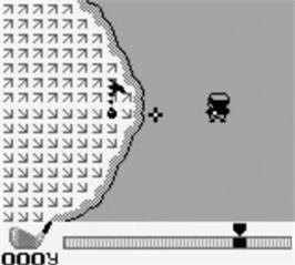 In game image of Golf on the Nintendo Game Boy.
