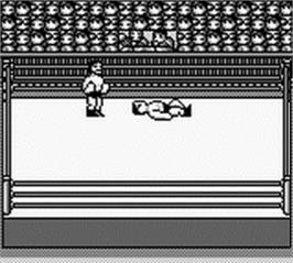 In game image of Hal Wrestling on the Nintendo Game Boy.