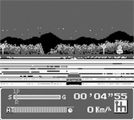 In game image of Initial D Gaiden on the Nintendo Game Boy.