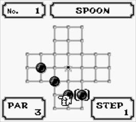 In game image of Lazlos' Leap on the Nintendo Game Boy.