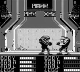 In game image of Metal Masters on the Nintendo Game Boy.