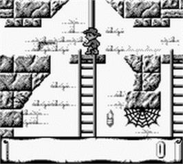 In game image of Montezuma's Return on the Nintendo Game Boy.