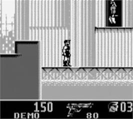 In game image of Navy Seals on the Nintendo Game Boy.