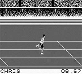 In game image of Olympic Summer Games on the Nintendo Game Boy.